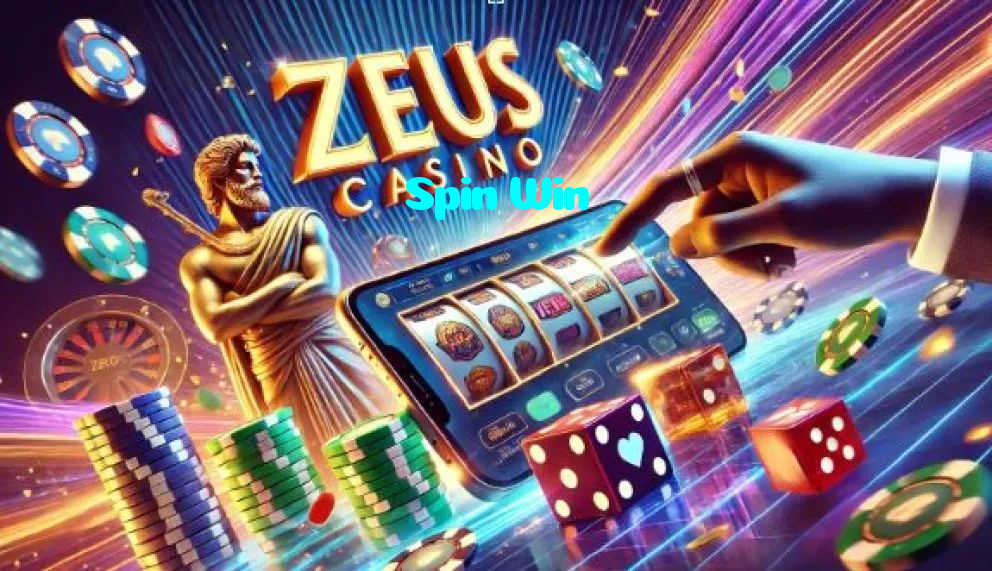 Spin Win casino presented on mobile device in Pakistan with slots and live games