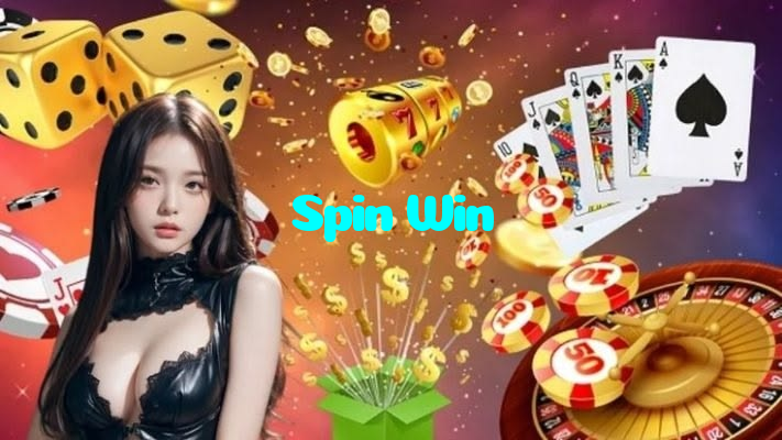 Spin Win casino presented on mobile device in Pakistan with slots and live games